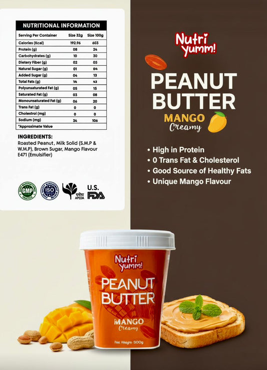 Dark Chocolate crispy 500g and Mango creamy 500g Peanut butter