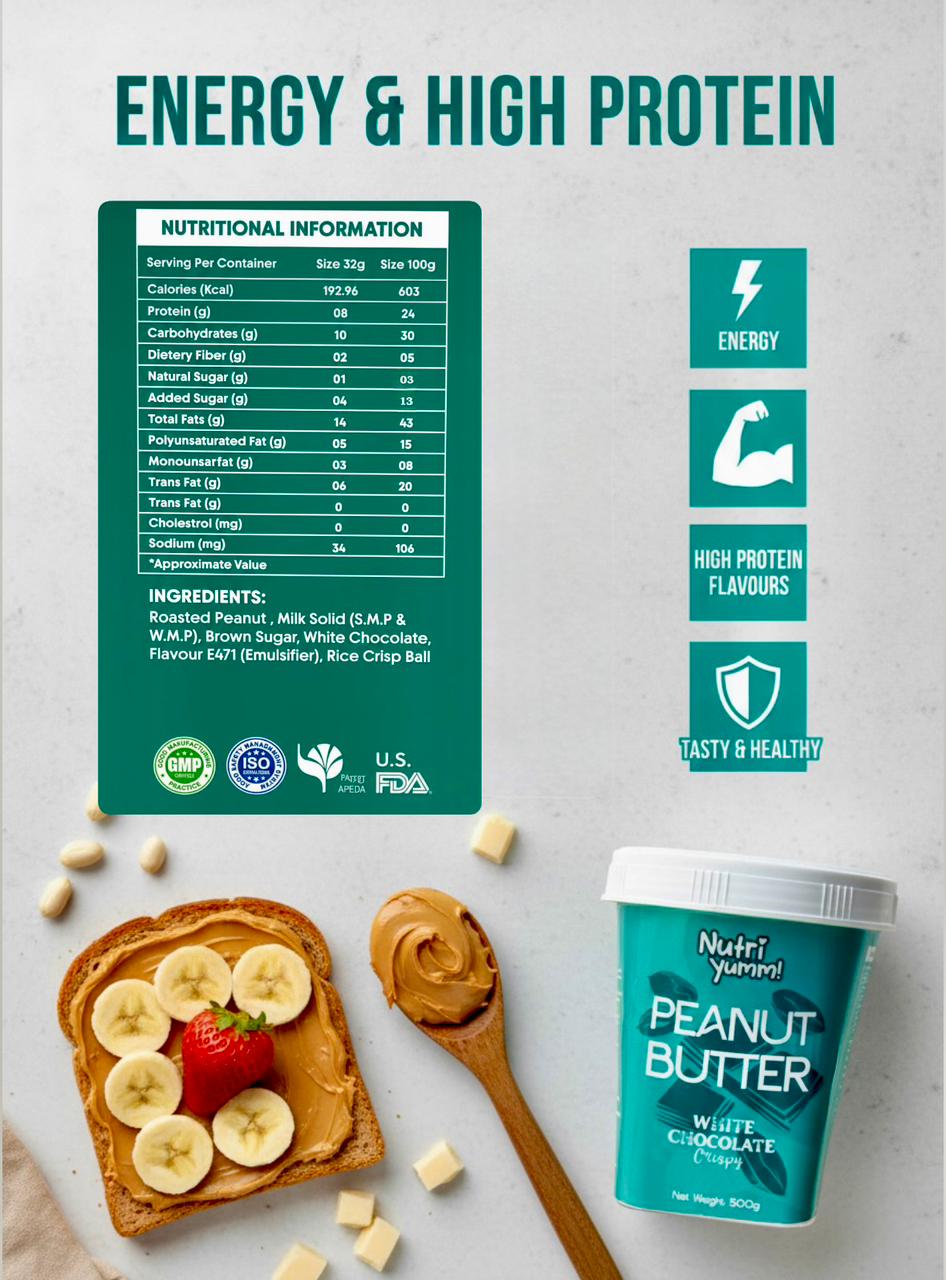 Mango creamy 500g and white chocolate 500g Peanut Butter.